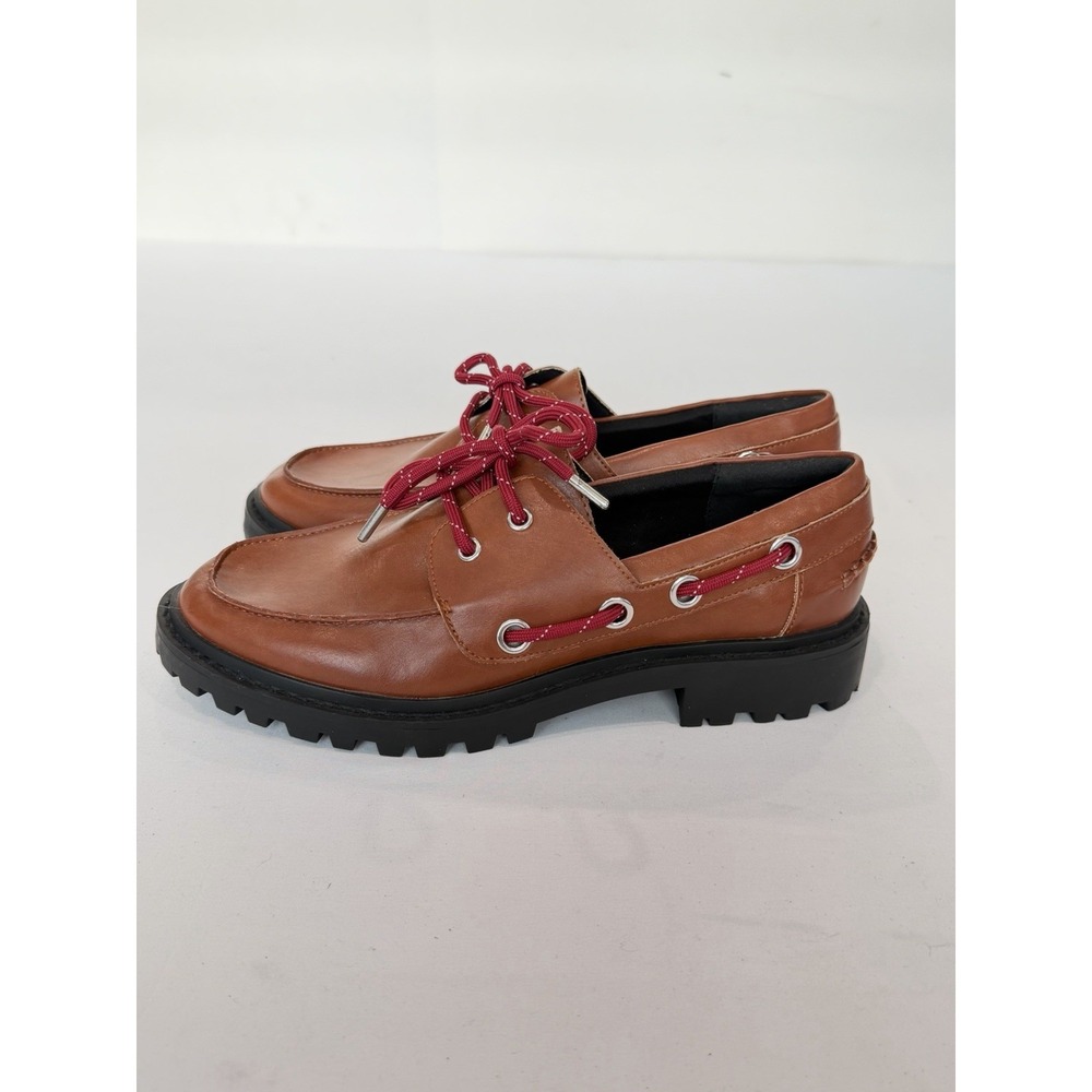 BCBGeneration Men's LadonnaBoat Shoe 9.5 Leather Loafers Casual Formal Business